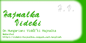 hajnalka videki business card